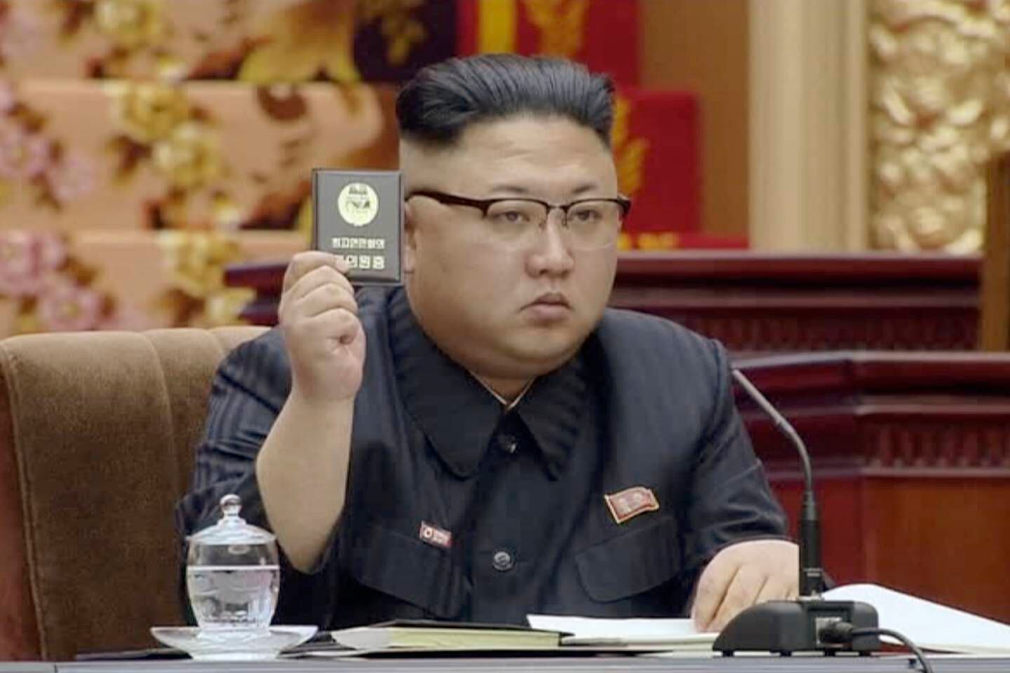 KLAR TIL ATOMTEST: Nord-Koreas leder Kim Jong Un