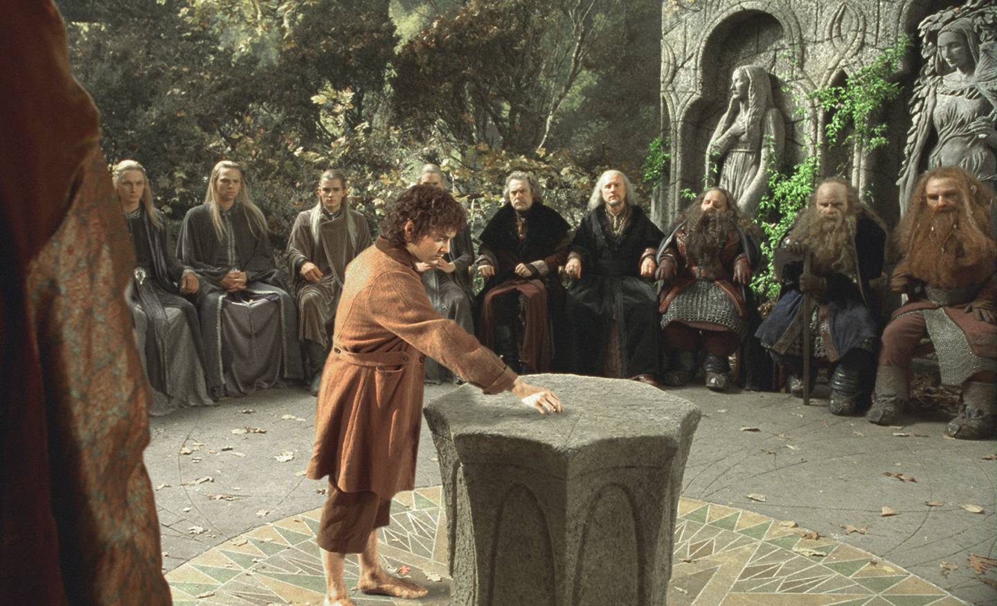 Elijah Wood som Frodo,  som gikk langt for å bevare sitt eget fylke i "Lord Of The Rings".
