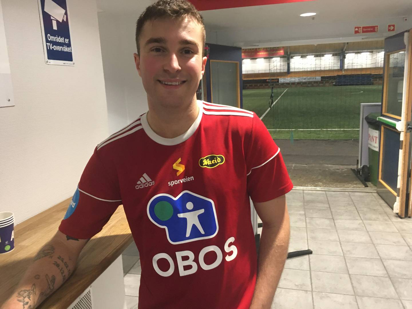Midtstopper Mats Andersen scoret sitt feste mål for Skeid søndag.