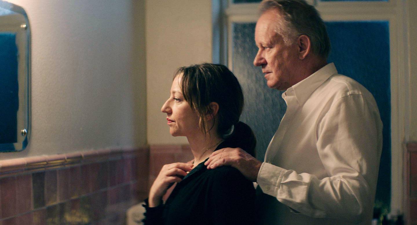 Andrea Bræin Hovig og Stellan Skarsgård har hovedrollene i «Håp», som får verdenspremiere på filmfestivalen i Toronto 7. september. FOTO: MANUEL CLARO/TRUST NORDISK