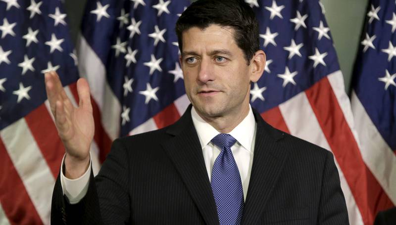 Det republikanske flertallet i Representantenes hus stemte mot Obamas viktigste klimaverktøy. Her Paul Ryan, republikaner og speaker. FOTO: NTB SCANPIX