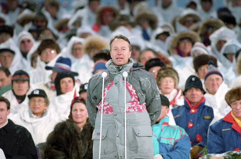 Slik så det ut da Gerhard Heiberg ønsket velkommen til Lillehammer for 22 år siden. FOTO: NTB SCANPIX