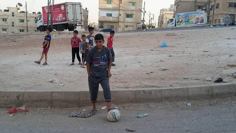 Spiller fremdeles: Karam Alhasan spiller fremdeles fotball i Jordan – men ikke lenger på lag. FOTO: PRIVAT