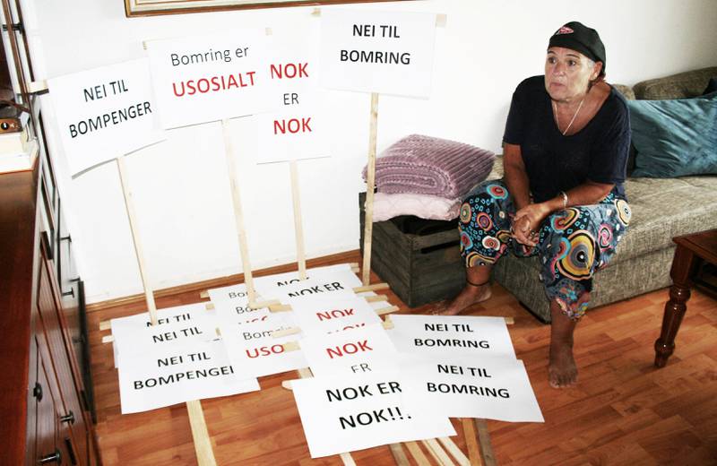 MOT ENSAKSPARTIER: – Det er uaktuelt å melde «Bompengeaksjonen» i Fredrikstad inn i det nasjonale bompengepartiet, fastslår talskvinne Kirsti Nelvik.