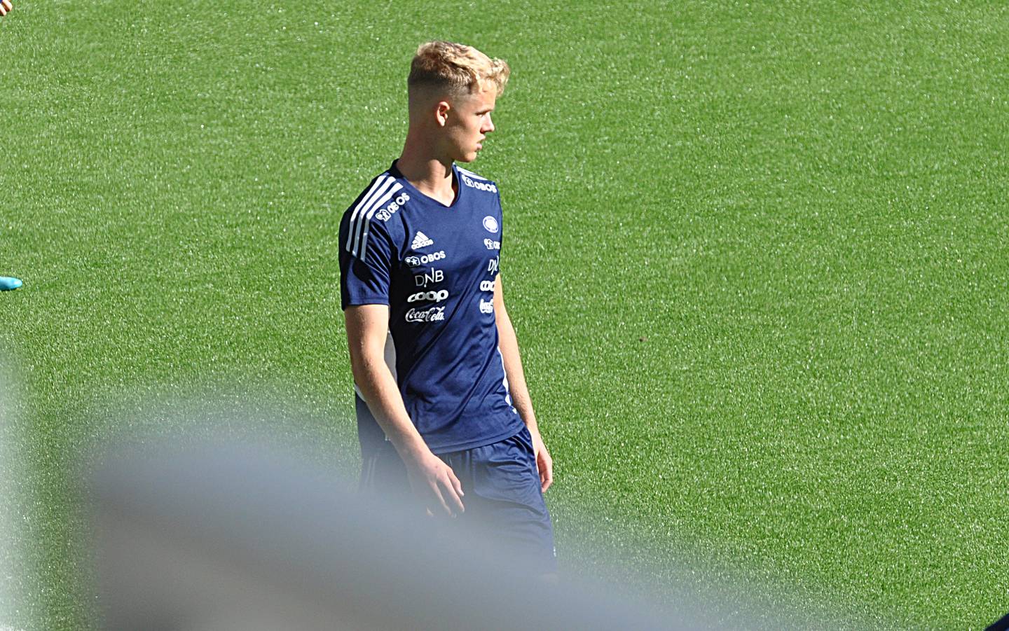 Mathias Emilsen på onsdagens Vålerenga-trening.