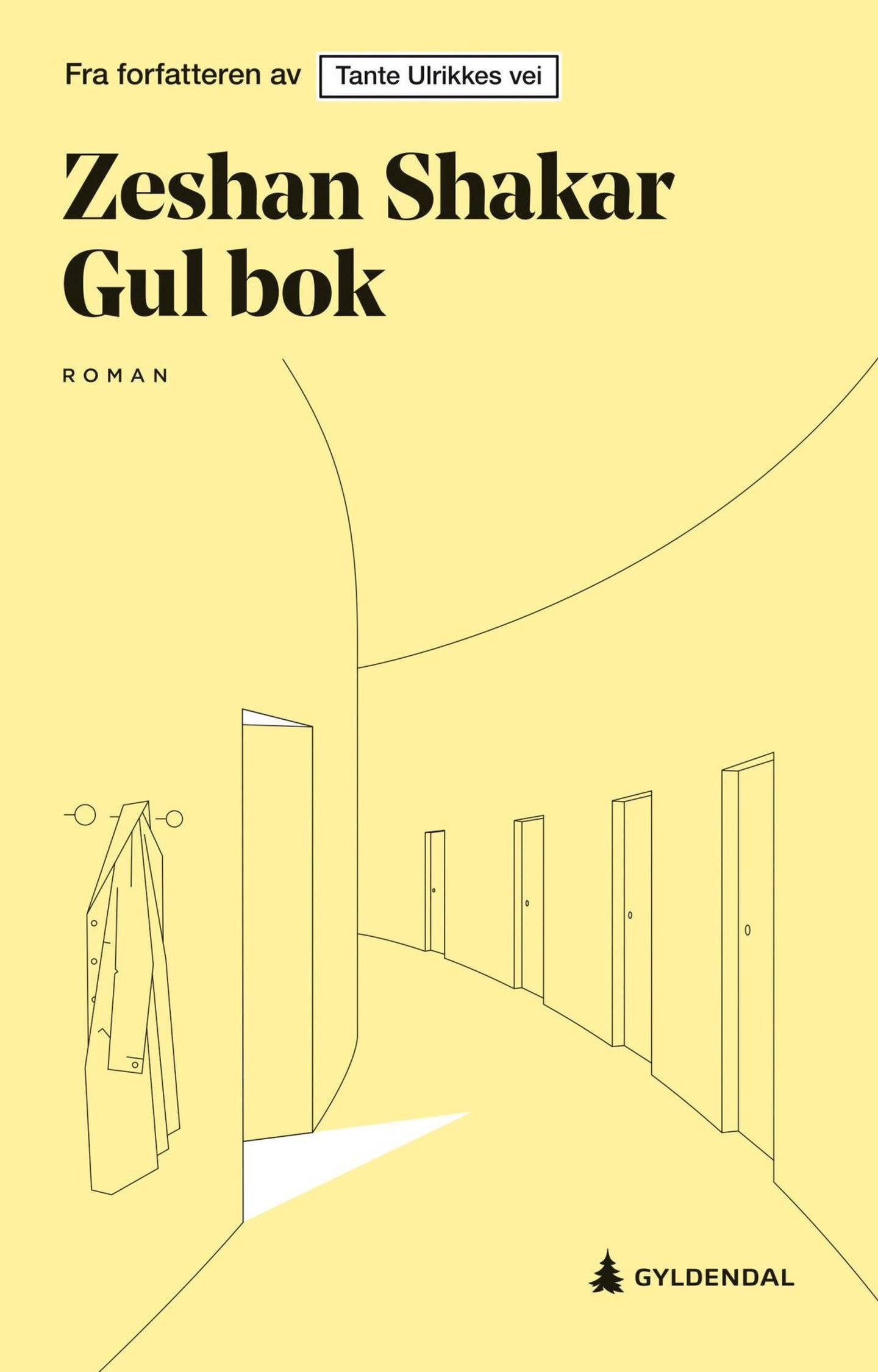 Zeshan Shakars kommende roman «Gul bok». Foto: Gyldendal