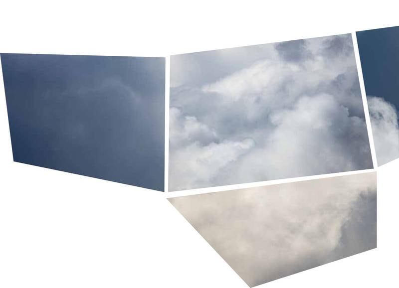 Geir Egil Bergjord ser for seg fotografier av skyer i leken montasje.