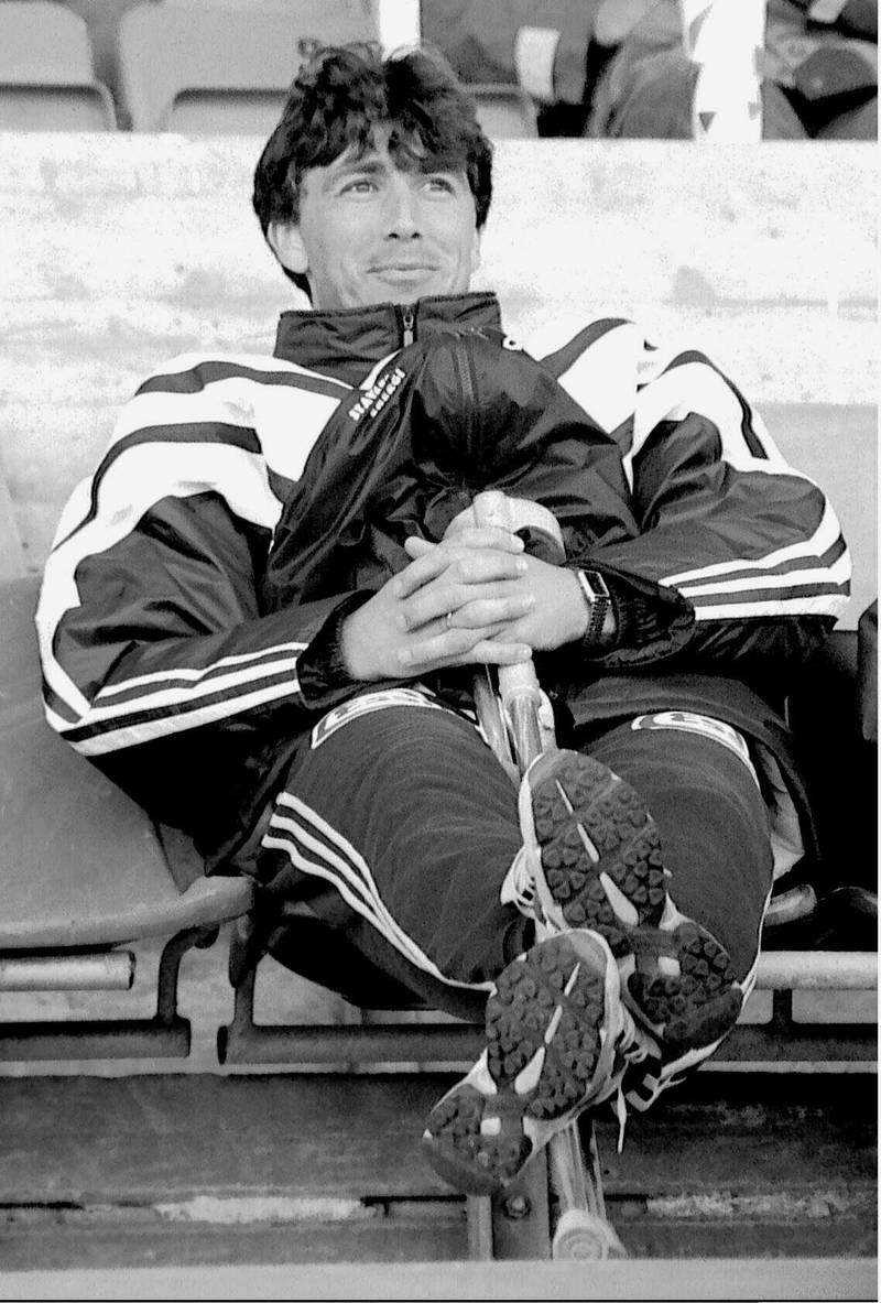 Lars Gaute Bø slapp inn fire mål av Tom Fodstad 29. september 1991. Foto: Roy Storvik