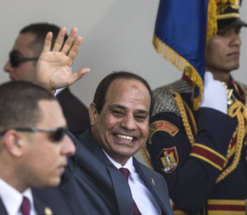 Hard hånd: President Abdel Fattah al-Sisi tar på nytt Egypt i en autoritær retning. FOTO: NTB SCANPIX