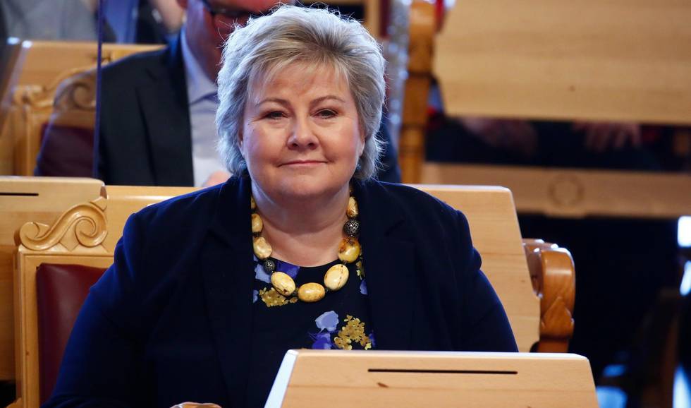 Oslo 20201014. 
Statsminister Erna Solberg i Stortingets spørretime onsdag.
Foto: Terje Pedersen / NTB