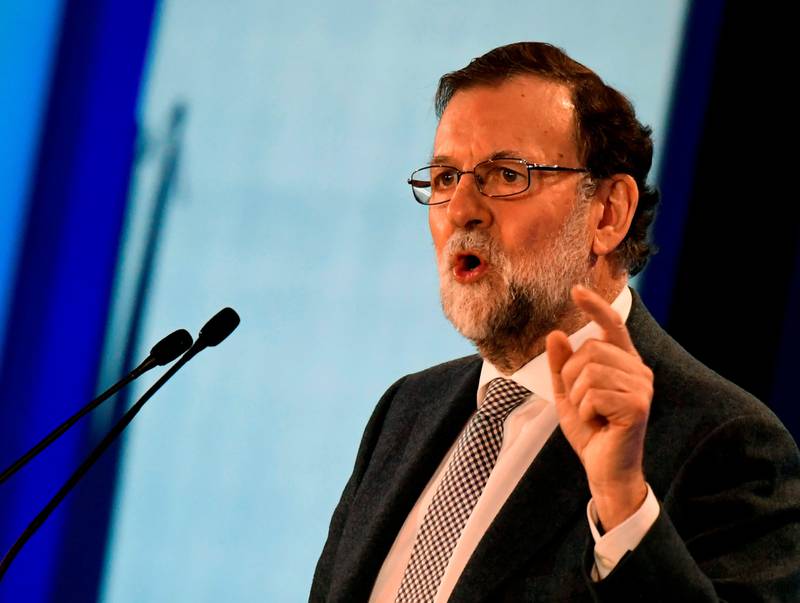 NEDERLAG: For Spanias statsminister Mariano Rajoy er resultatet er stort nederlag. FOTO: NTB SCANPIX