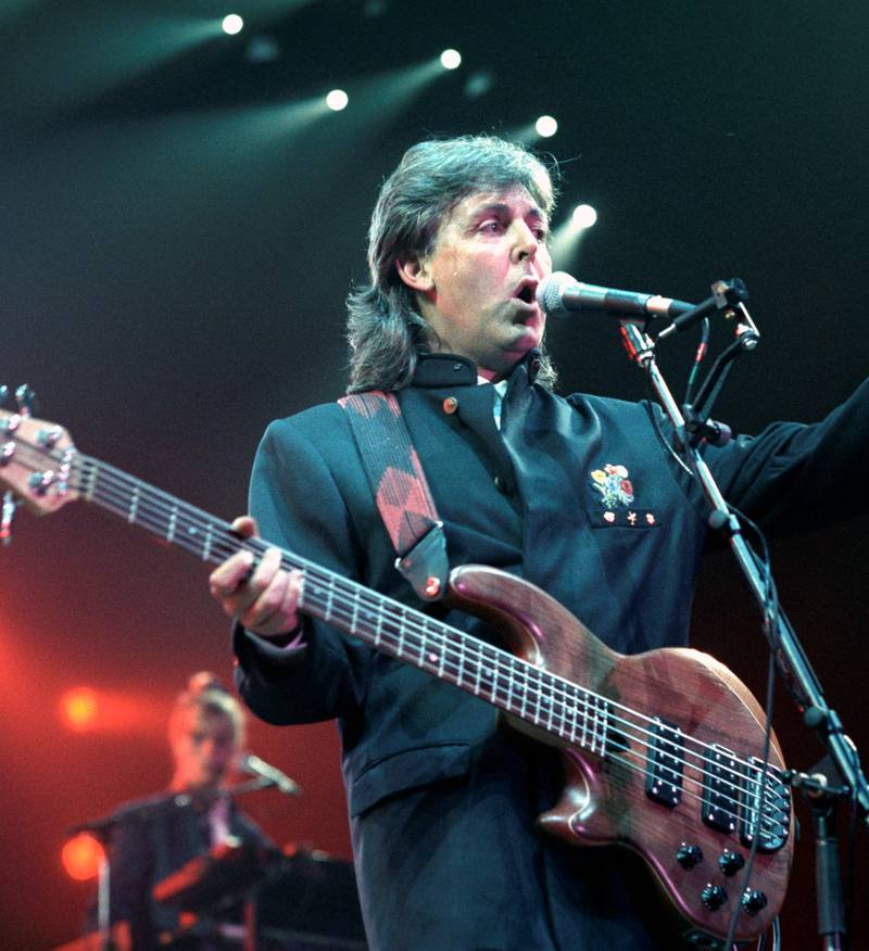 1989: Paul McCartney åpner sin verdensturné i Drammenshallen. FOTO: INGE GJELLESVIK/NTB scanpix