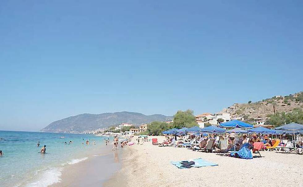 Småsteinstranden i Agios Isodoros er kåret til den sjuende beste i Hellas.