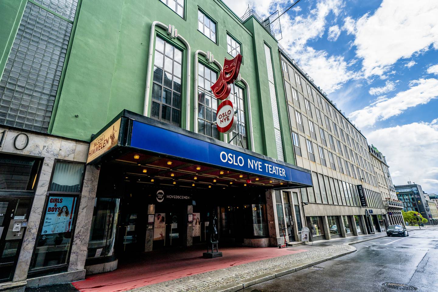 Oslo 20200503. 
Oslo Nye Teater i Oslo - rammes nå av tredje streikeuttak i den pågående teater- og orkesterstreiken
