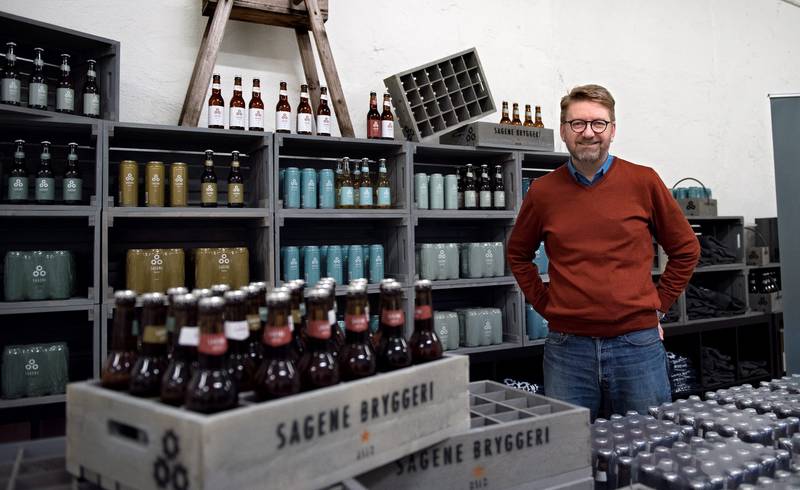 Øl: Henning Thoresen fikk ideen til et bryggeri da han var på tur i Brooklyn. FOTO: Mimsy Møller