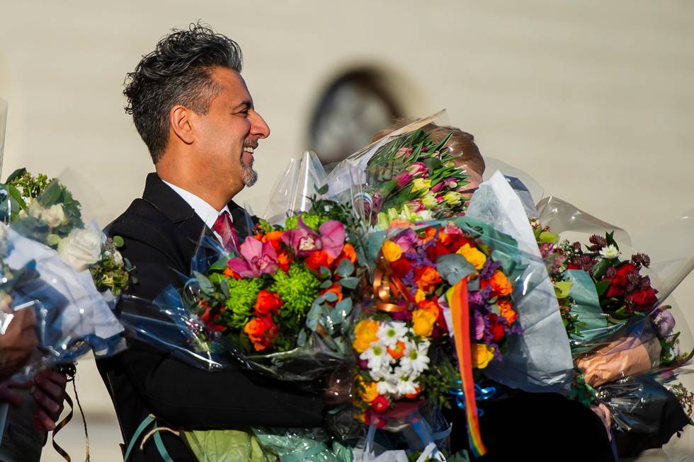 Oslo 20200124. 
Kultur- og likestillingsminister Abid Raja (V) etter statsråd på Slottet i Oslo fredag.
Foto: Fredrik VARFJELL / NTB scanpix