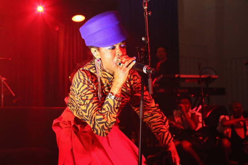 GREENWICH, CT - JUNE 01: Ms. Lauryn Hill performs onstage during the Opening Night Party for the 2018 Greenwich International Film Festival at the Boys and Girls Club of Greenwich on June 1, 2018 in Greenwich, Connecticut.   Astrid Stawiarz/Getty Images for Greenwich Film Festival/AFP
== FOR NEWSPAPERS, INTERNET, TELCOS & TELEVISION USE ONLY ==