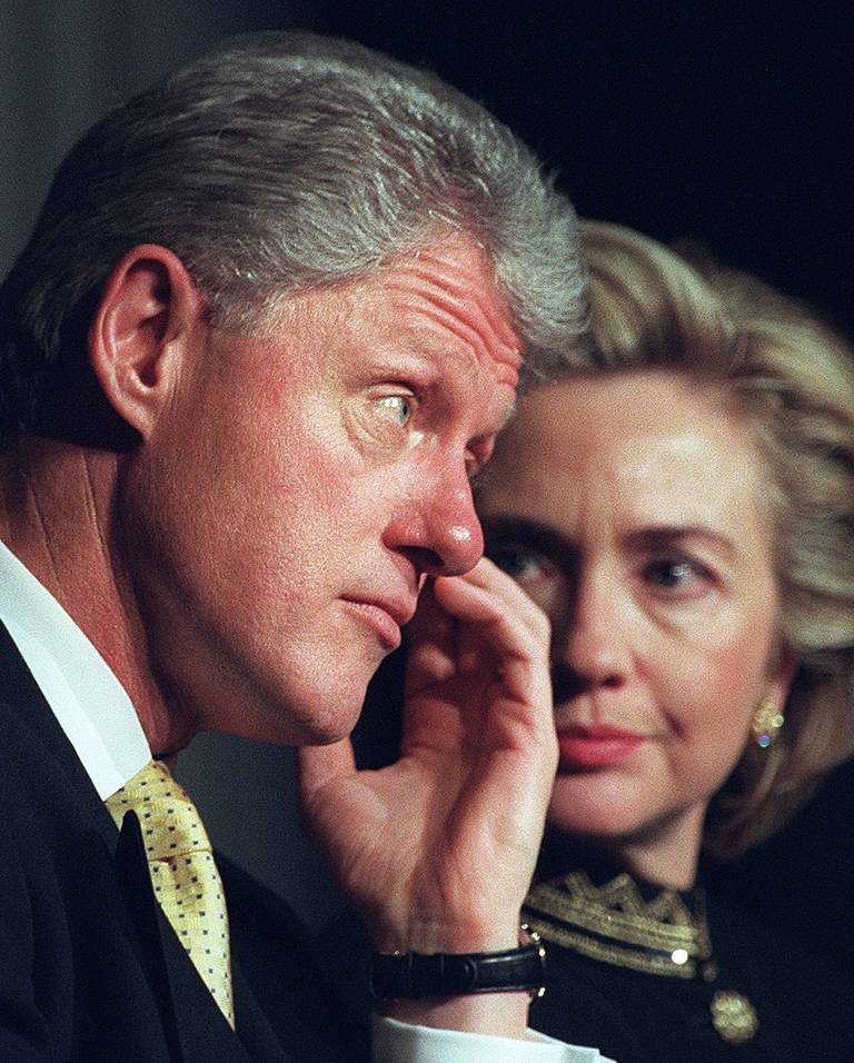 Hillary og Bill Clinron.