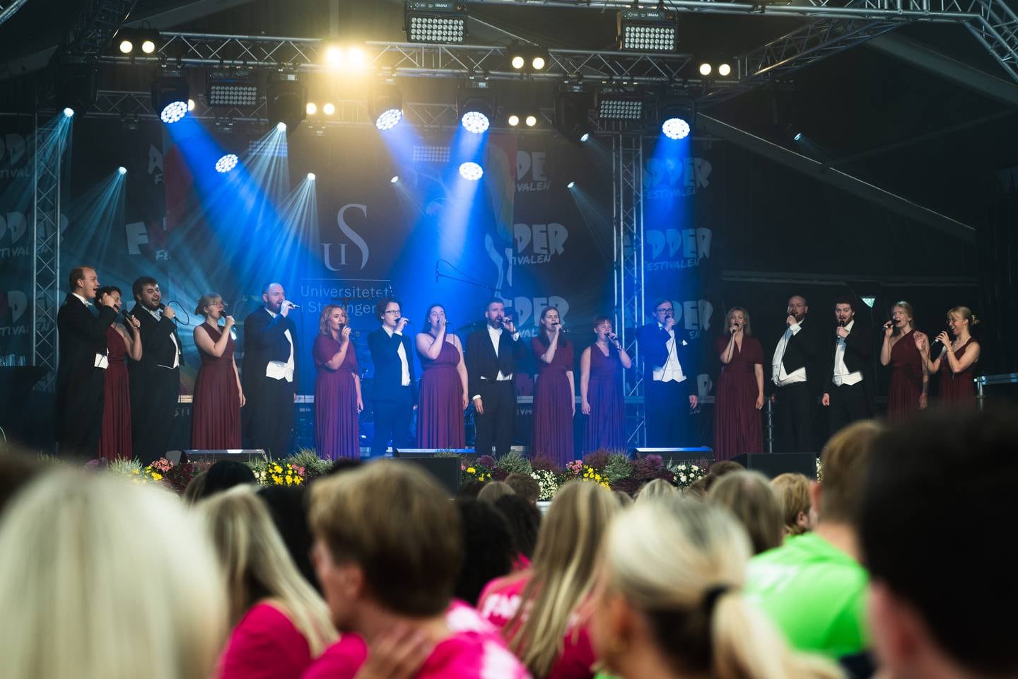 Stavanger studentsangforening sto for musikalske innslag under semesterstart ved UiS