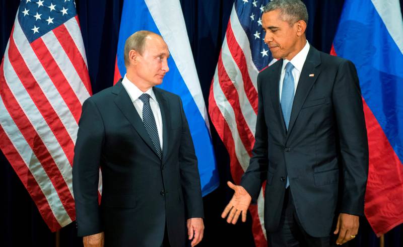 USAs president Barack Obama og Russlands president Vladimir Putin. FOTO: NTB SCANPIX