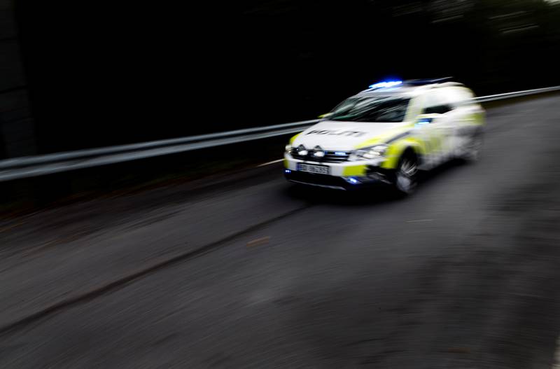 Politiet melder om en trafikkulykke på E39 på Forus onsdag morgen. Foto: Gorm Kallestad, NTB scanpix