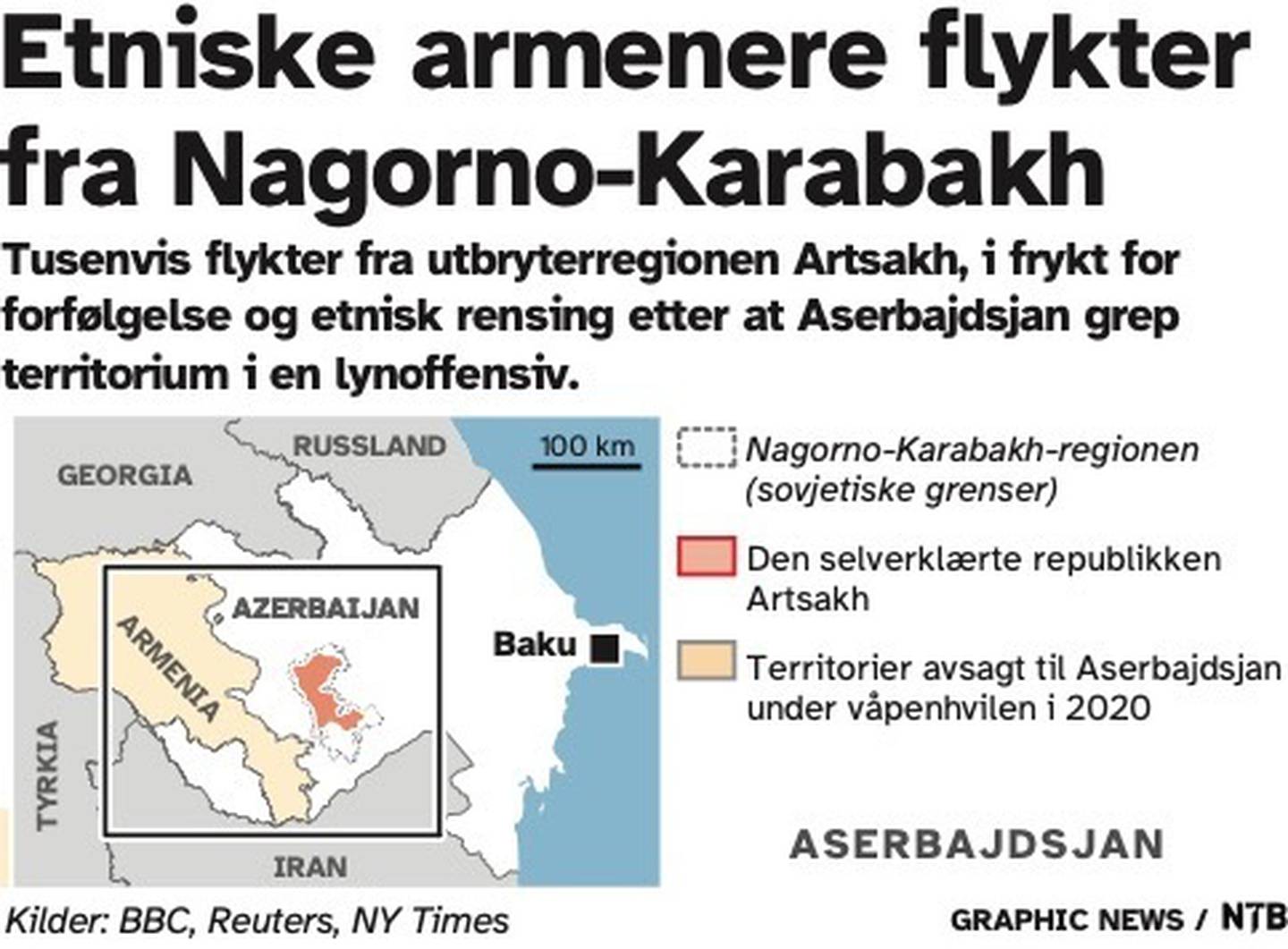 Kart over Nagorno-Karabakh.