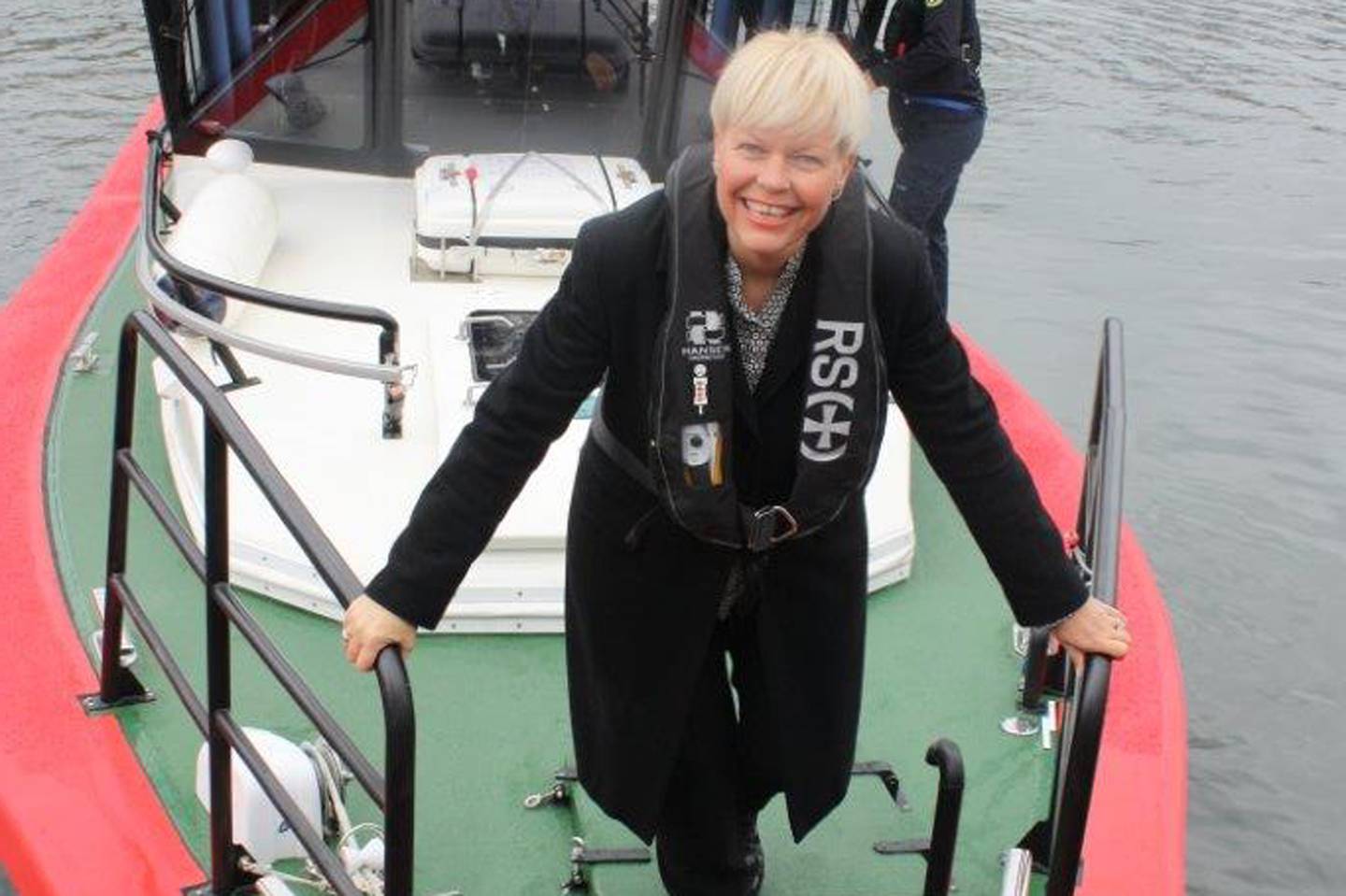Stortingsrepresentant Hege Haukeland Liadal ombord i redningsskøyten «Bergesen d.y.». Foto: Ap