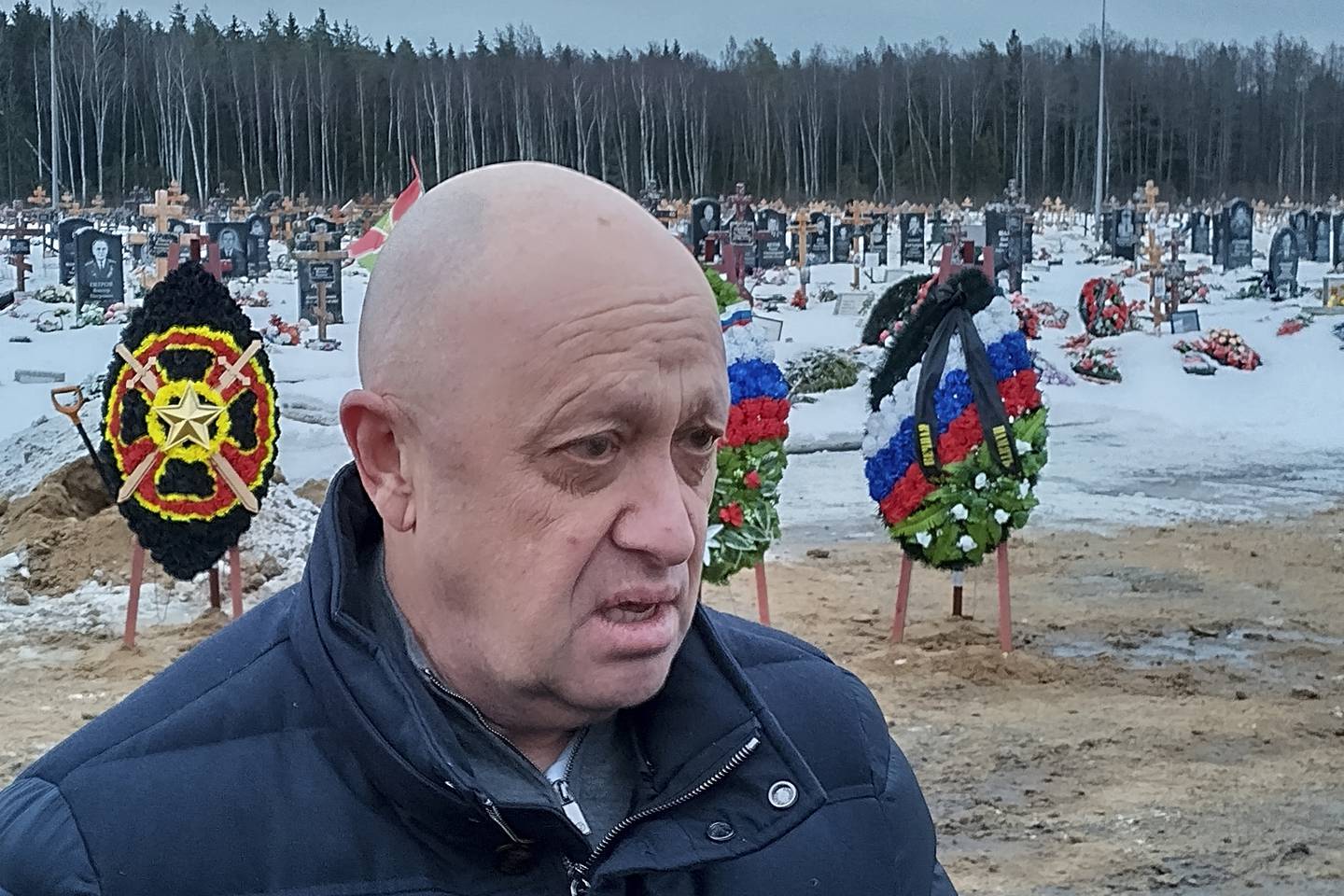 Pressetjenesten til Jevgenij Prigozjin sier den avdøde lederen for leiesoldatgruppen Wagner ble gravlagt tirsdag. Arkivfoto: AP / NTB