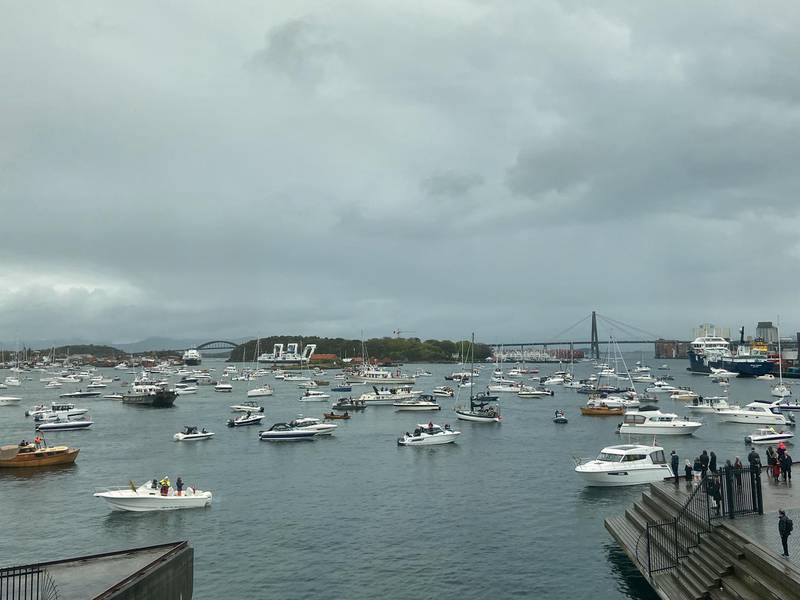 Mange båter på sjøen 17. mai. Foto: Stavanger kommune