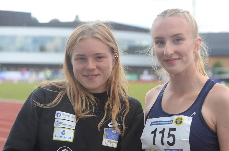 Henriette Jæger fra Aremark og Ida Breigan fra Fredrikstad var de to store profilene under UM (NM for yngre) i friidrett.
