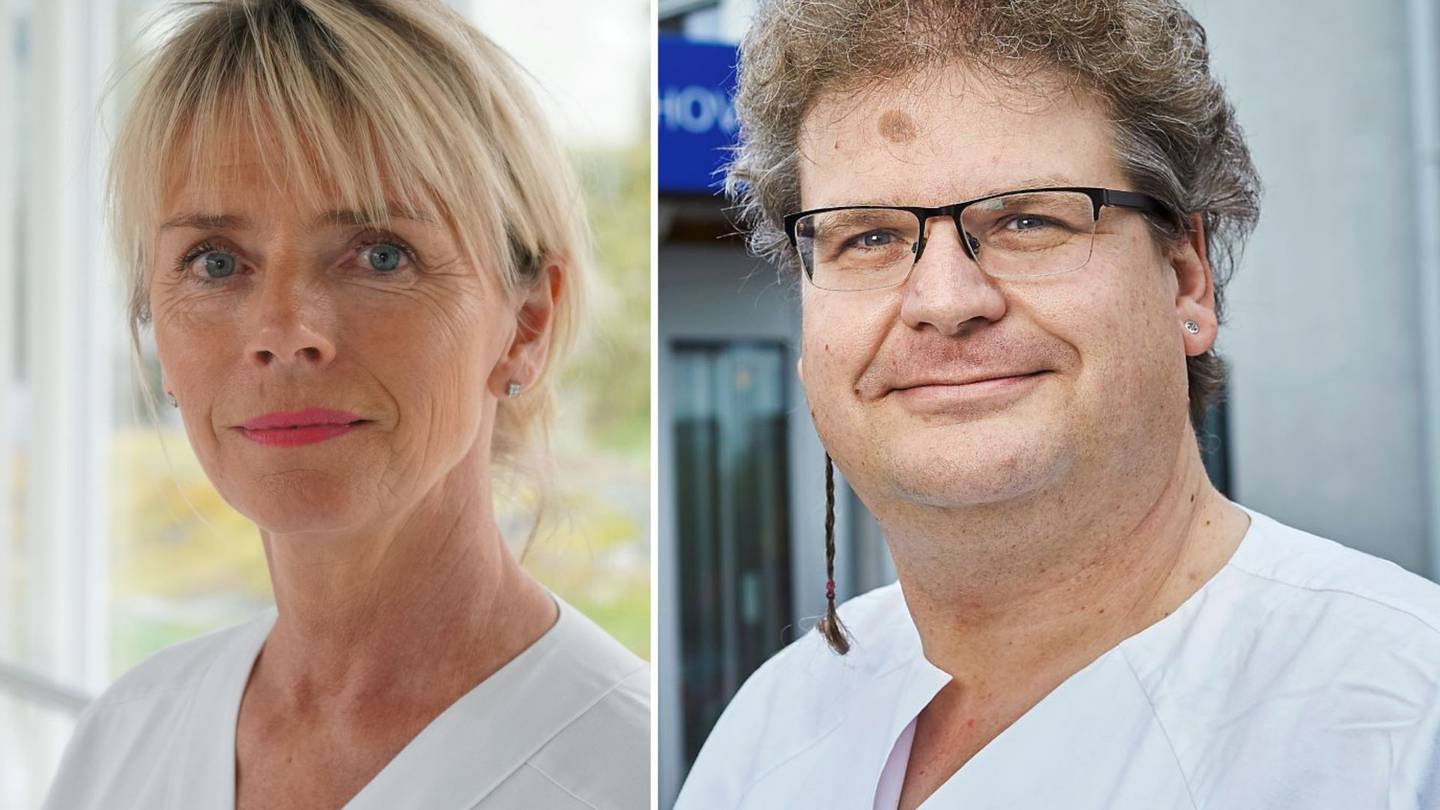 Kathi Sørvig, klinikksjef, og Frank Becker, klinikkoverlege, begge ved Sunnaas sykehus HF.
