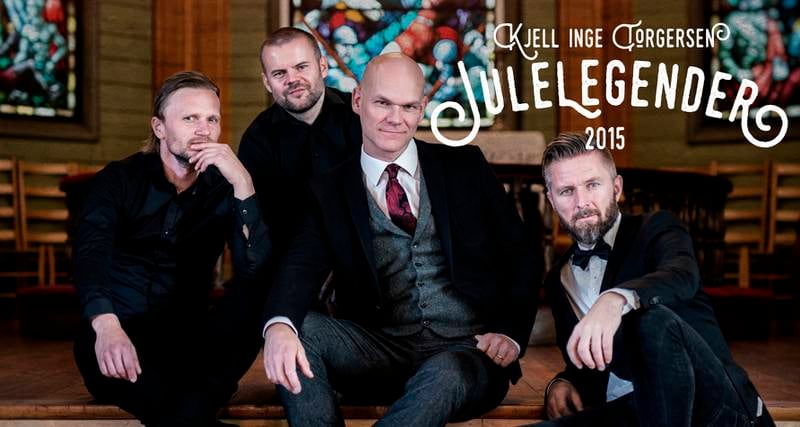 Musikerne i «Julelegender» er Bjarte Mo, Karl-Dag Kjosavik, og Aril Schøld. I midten Kjell Inge Torgersen.