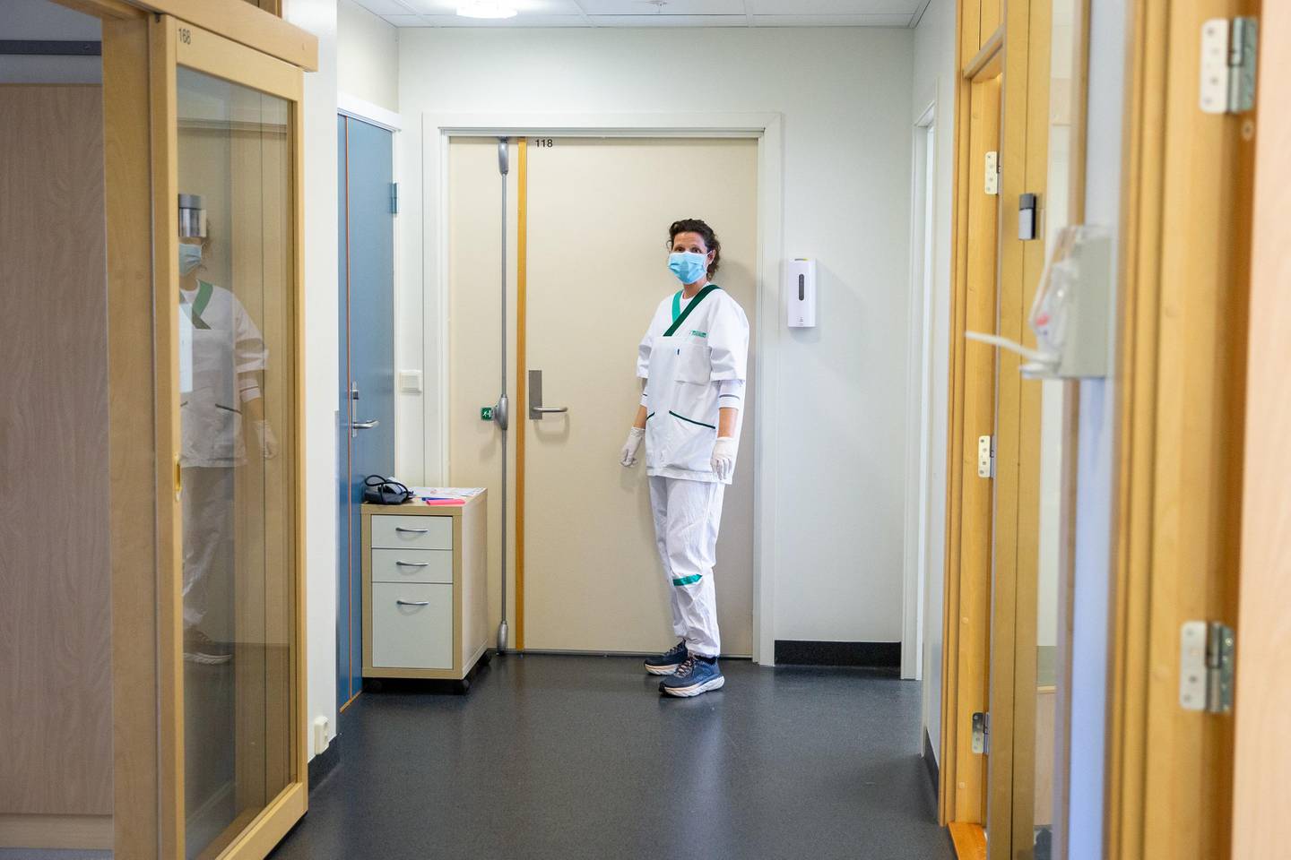 Den nye koronaklinikken på Peer Gynt helsehus skal dekke behovet til Moss, Vestby, Våler og Råde kommune. Her fra klinikkens legevakt.