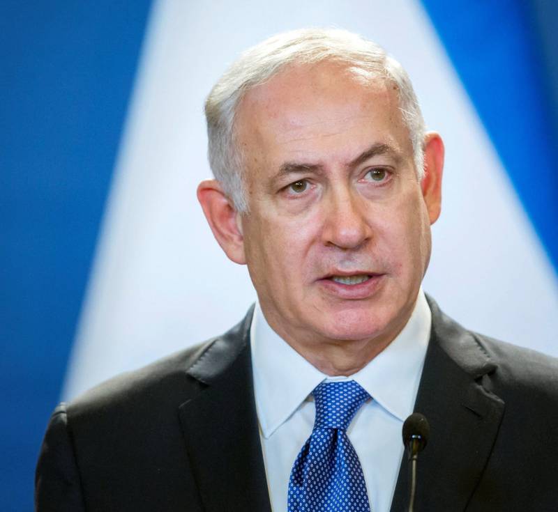 i stormens øye: Israels statsminister Benjamin Netanyahu. FOTO: BALAZS MOHAI/AP
