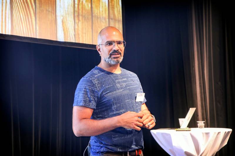 Kokkeriet-sjef Mikkel Shafi snakket om hans opplevelse av å miste sin Michelin-stjerne midt i finanskrisen i København, og hva de gjorde for å få den tilbake i 2009. Foto: Pål Karstensen.