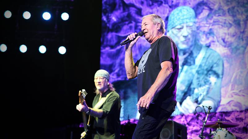 Ian Gillan og Roger Glover, to av kjernemedlemmene i Deep Purple.