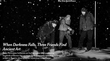 The New York Times på helleristnings-jakt i Fredrikstad
