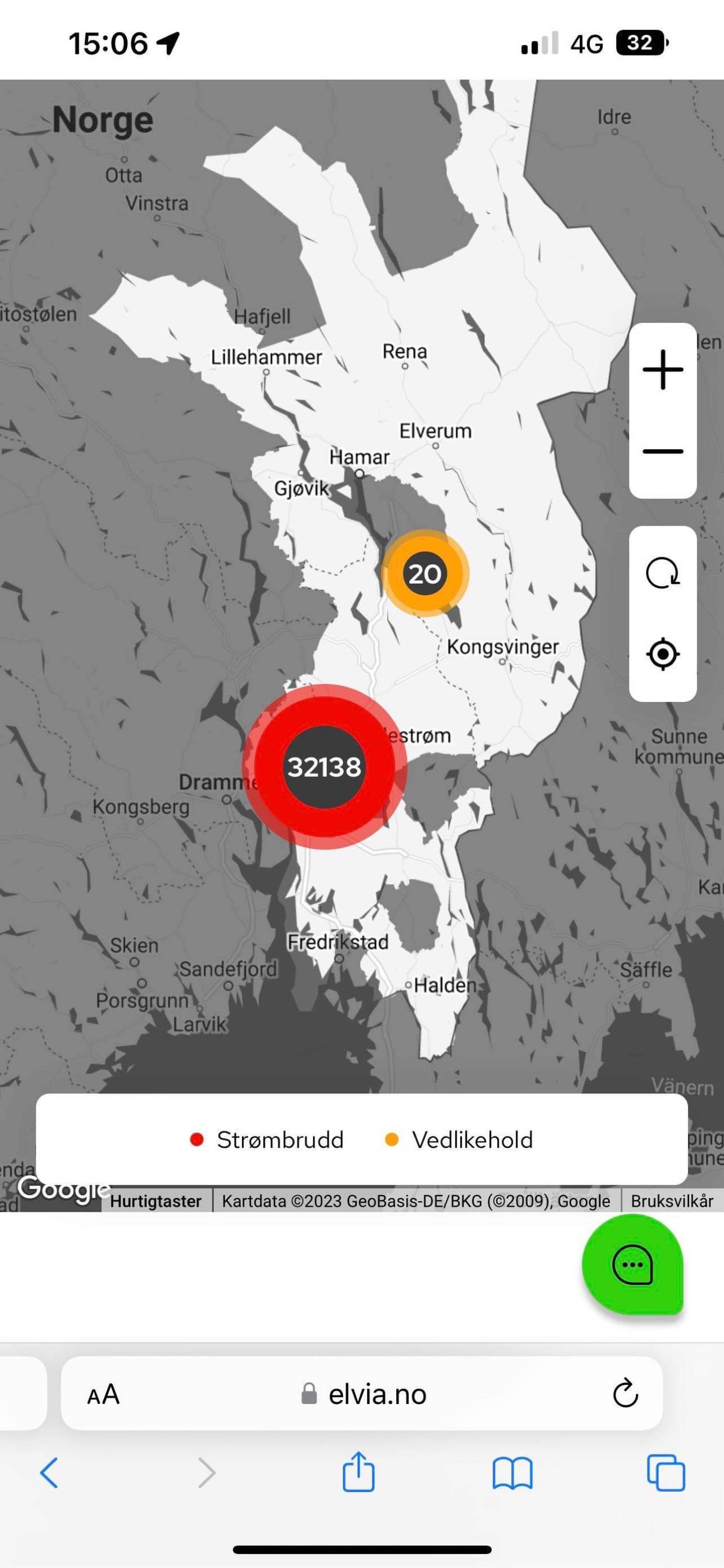 Over 32.000 kunder mistet strømmen i Oslo og Nordre Follo søndag ettermiddag.