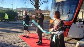 Den nye bybanelinjen klar i Bergen