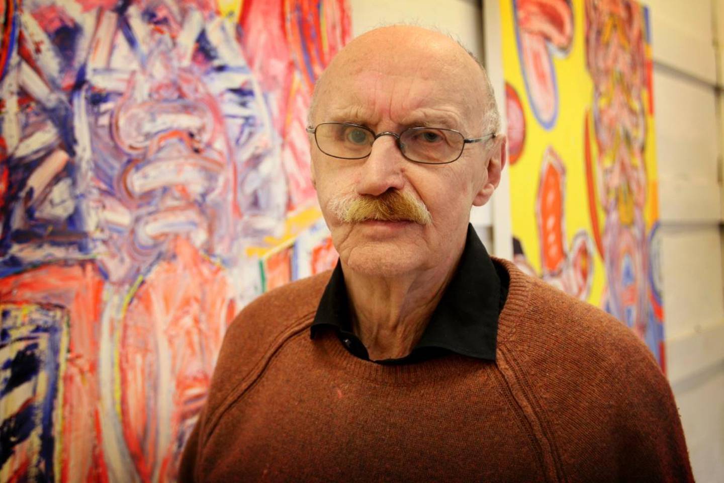 Kjell Pahr-Iversen forteller at kunsten gir han mange ting.