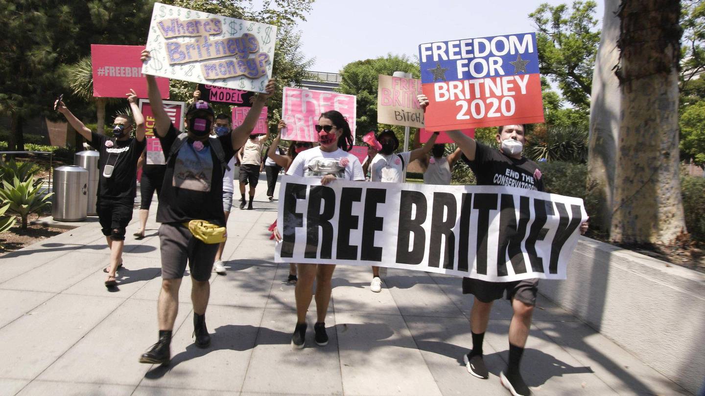 «Free Britney»-bevegelsen har vokst fram i stjernens favør, og forlanger at vergemålet hun er underlagt av faren skal oppheves. Foto: New York Times