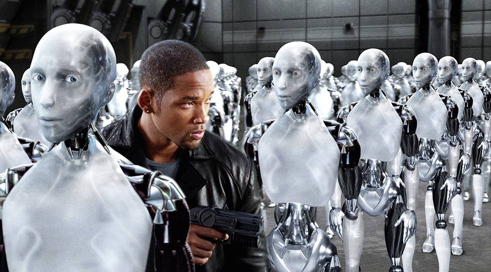 2004: Will Smith spiller mot roboter i filmen «I, Robot». FOTO: TWENTIETH CENTURY FOX