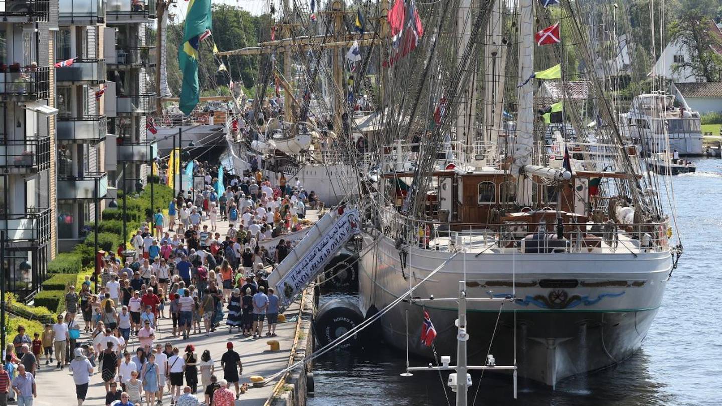 Tall Ships Races under sist sommers festival i Fredrikstad.