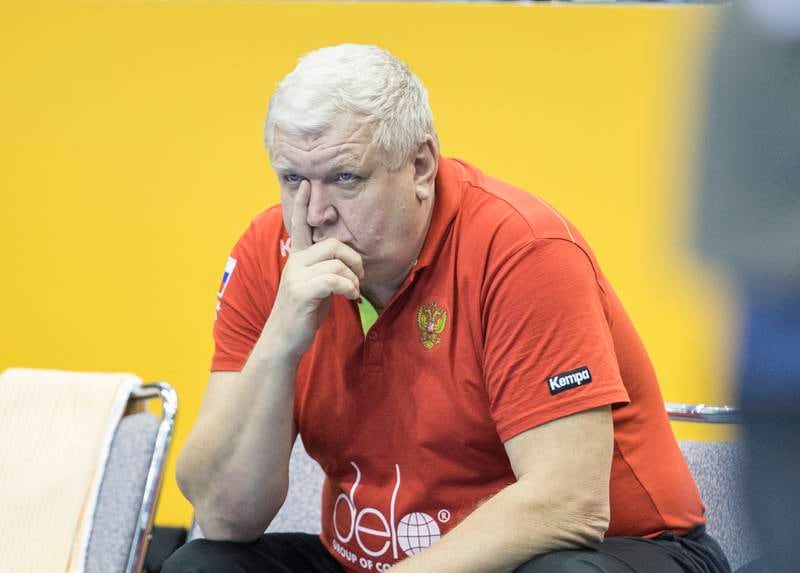 Russlands trener Jevgenij Trefilov likte ikke det han så da russerne ble slått ut av VM.