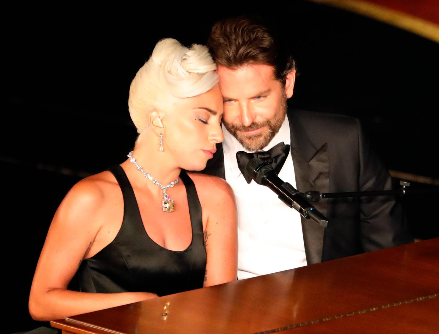 91st Academy Awards - Oscars Show - Hollywood, Los Angeles, California, U.S., February 24, 2019. Lady Gaga and Bradley Cooper perform "Shallow"  from "A Star Is Born." REUTERS/Mike Blake