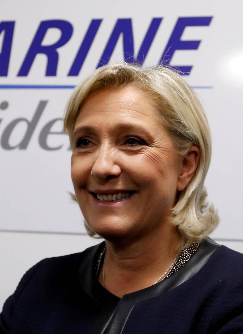 Marine Le Pen fra Nasjonal Front.