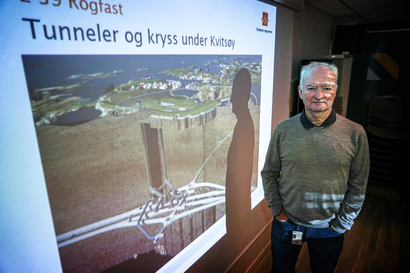 På pressemøtet kunne Tor Geir Espedal informere om at interessen for de tre største Rogfast-kontraktene er stor. Både i innland og utland. Foto: Roy Storvik