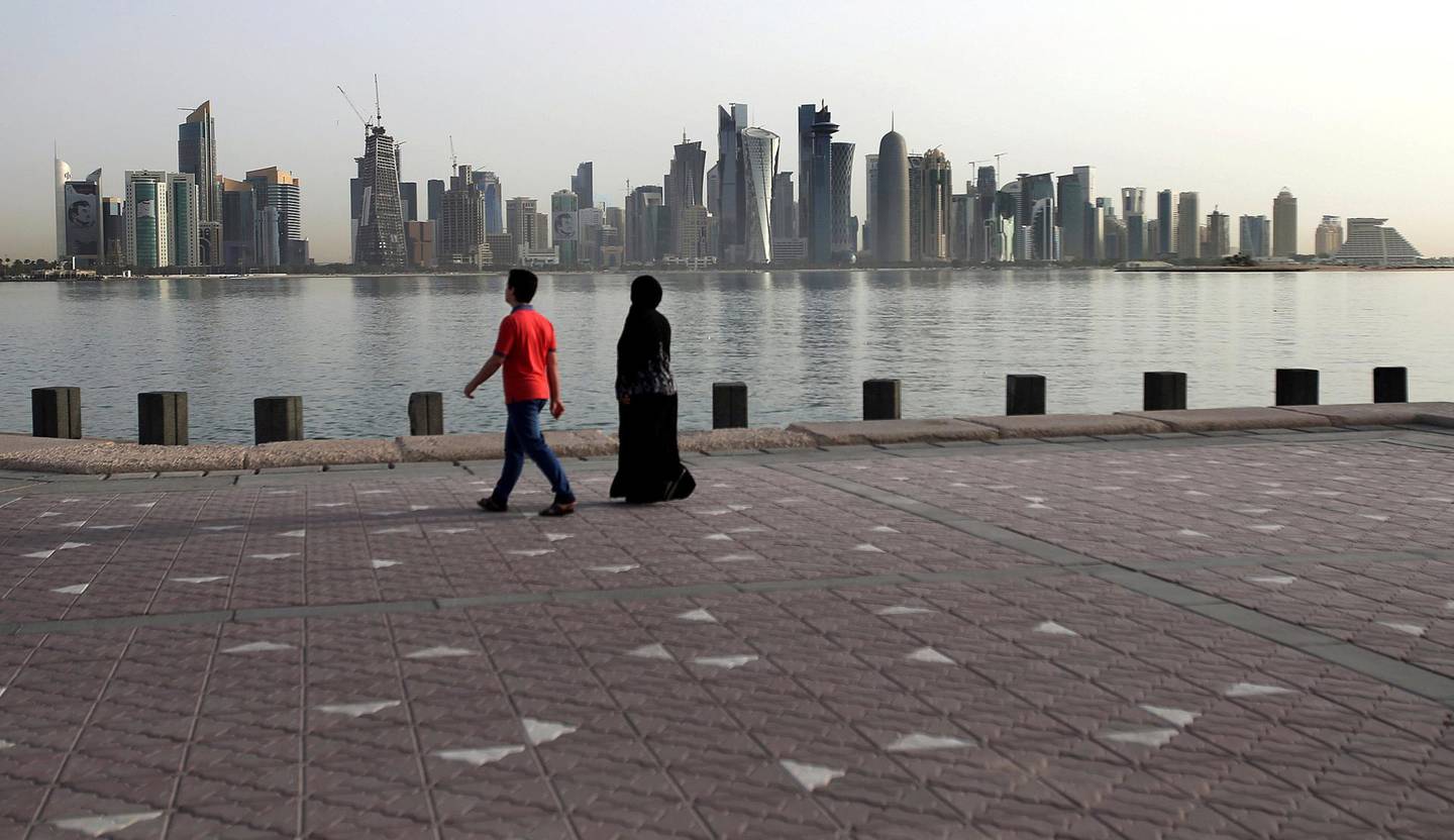 QATAR: Qatar ligger øverst på lista til WRI. Her fra hovedstaden Doha. FOTO: NTB SCANPIX