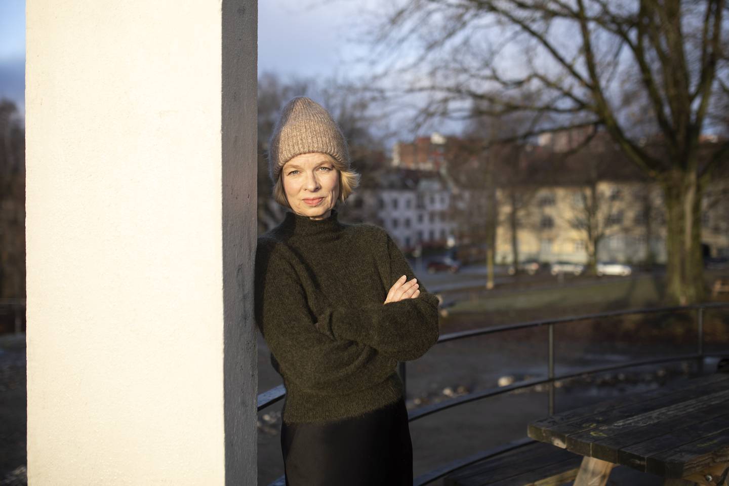 Linn Ullmann fotografert for kulturredaksjonen i DAGSAVISEN
