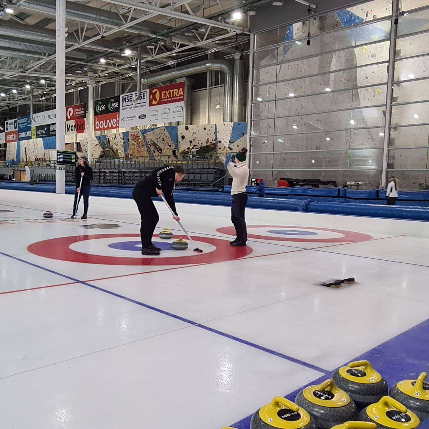 Curling er blant idrettene Sola har holdt på med denne uken. Foto: Sola HK